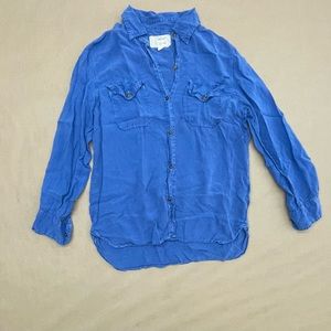 Current/Elliott: Blue Button Up